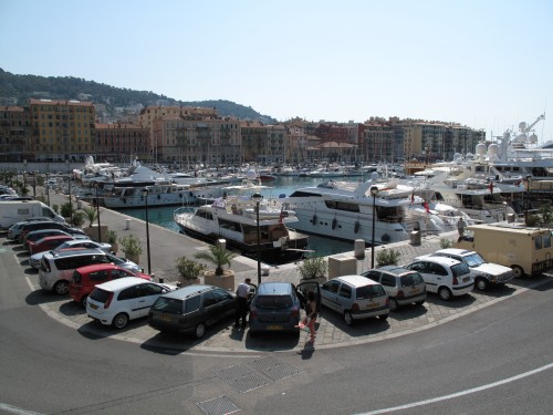 De haven van de mooie stad Nice