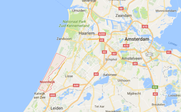 Ligging Noordwijk aan Zee